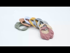 環境に優しい熊の足 シリコンの赤ちゃん歯具 歯周病を和らげるおもちゃ