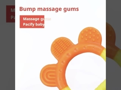 静かな 噛むシリコン ベビー 歯磨き 赤ちゃん ボトル BPA 無料